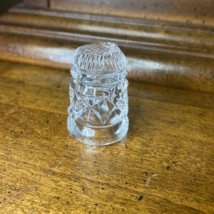 🧵🪡 Waterford Crystal Vanity Thimble sweetheart gift anniversary valentine love